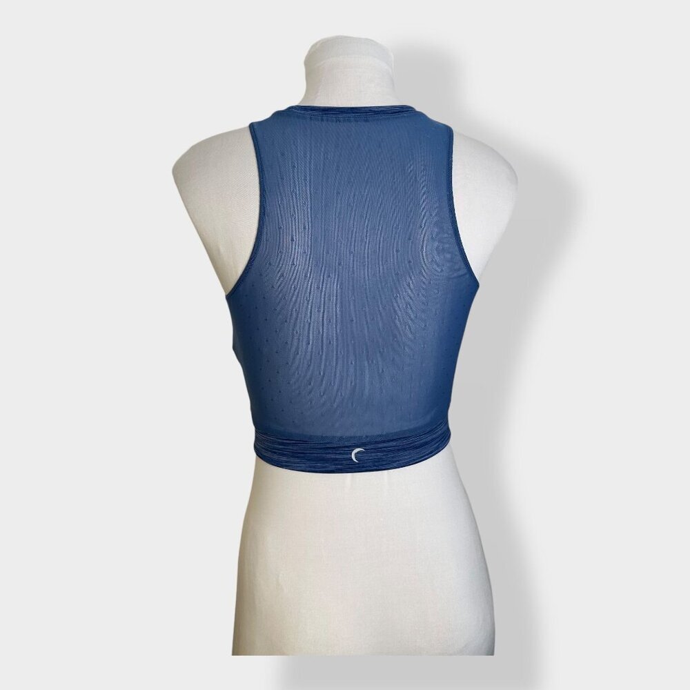 Zyia Active Calm‎ Blue Luxe Mesh Tank - Picture 4 of 6